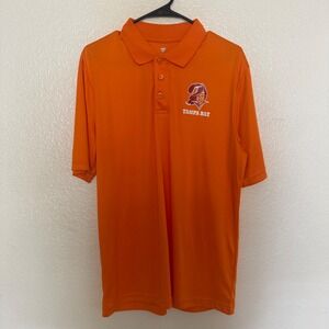 Tampa Bay Buccaneers NFL X Fanatics Bucco Bruce Logo Polo Shirt Men's Size Large